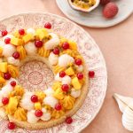 gateau couronne passion litchi