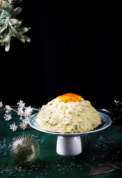 Entremets pistache fleur d’oranger (sans gluten)