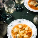 ravioli crevettes nage