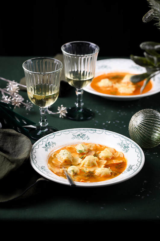 raviolis crevettes bouillon recette italienne