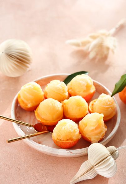 Sorbet à la clémentine de Corse