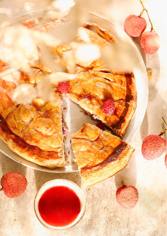 galette rois framboise rose