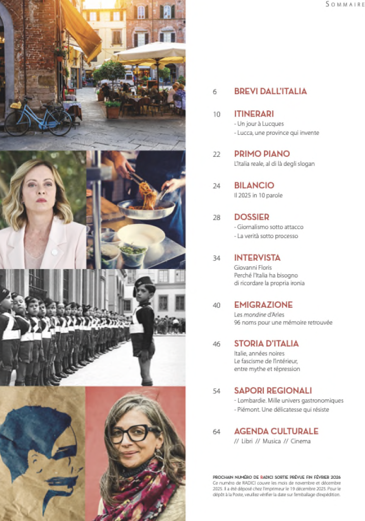 Radicie revue italienne francaise Edda Onorato