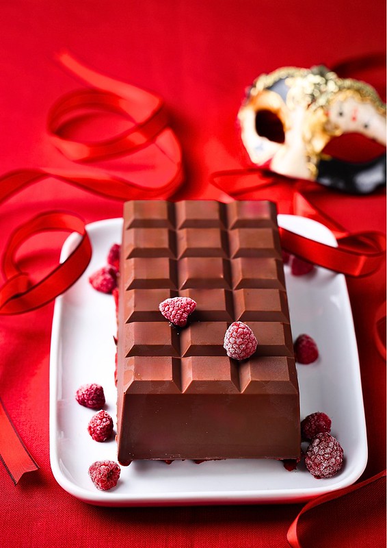 entremets chocolat framboise sans gluten