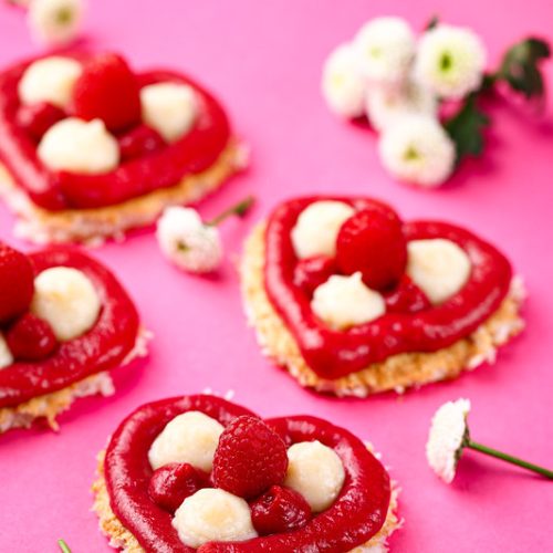 entremets framboise coco litchi sans gluten