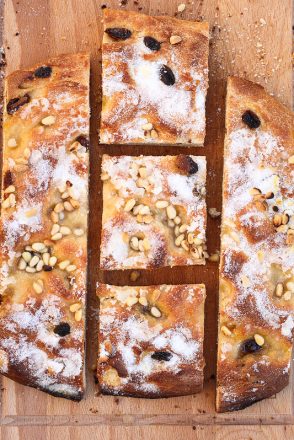 Focaccia sucrée comme en Ligurie