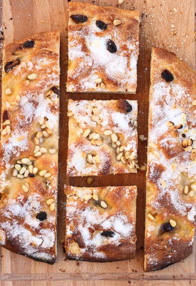 Focaccia sucrée comme en Ligurie