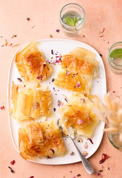 Mutabbaq de Ottolenghi (tourte à la ricotta)