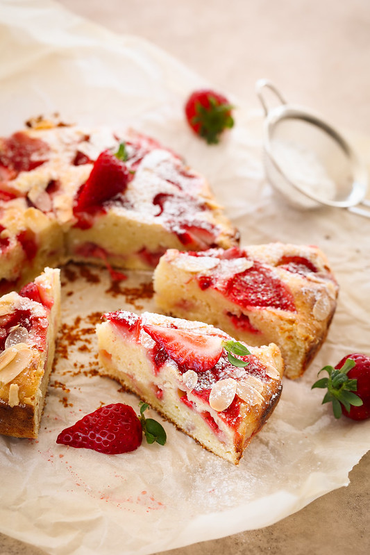 gateau fraises rivcotta leger rapide