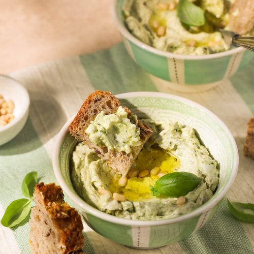 tartinade apero chreve pesto basilic