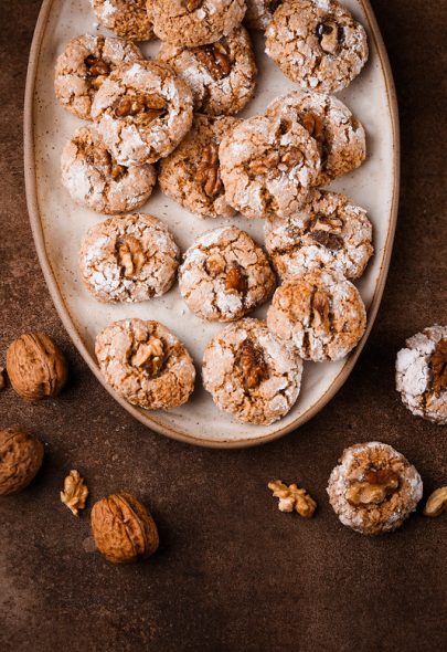 Ghoribas aux noix et aux noisettes (sans gluten)