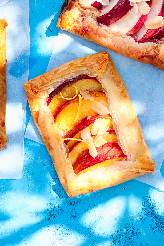 tarte nectarines pate phyllo rapide