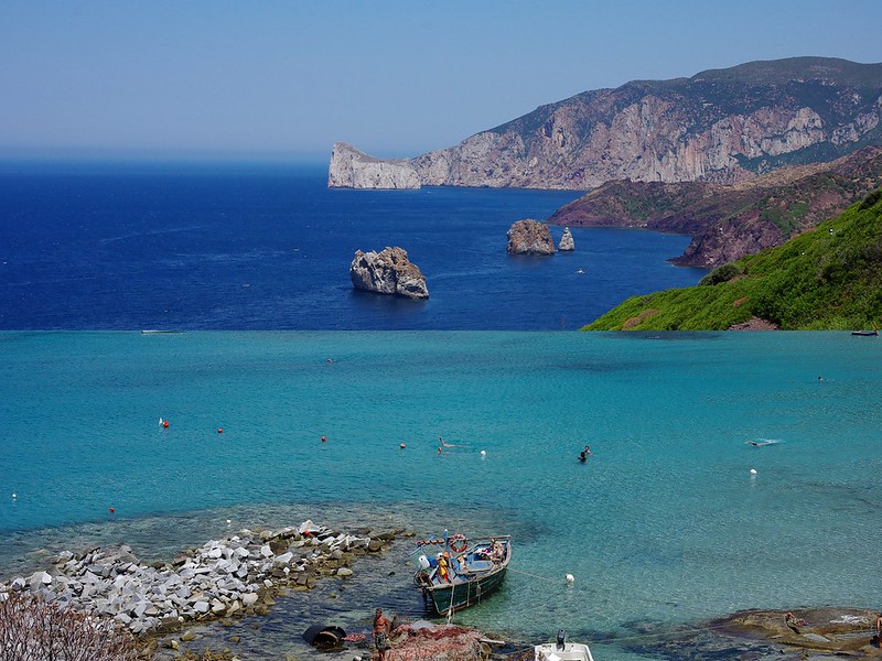 sardaigne bleue sauvage cartes postales