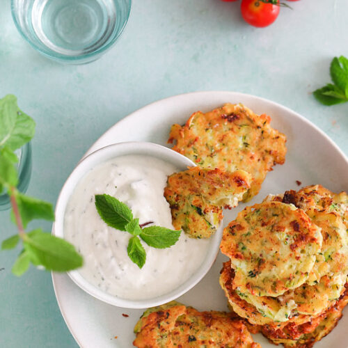 kolokithokeftedes galettes courgettes grecques