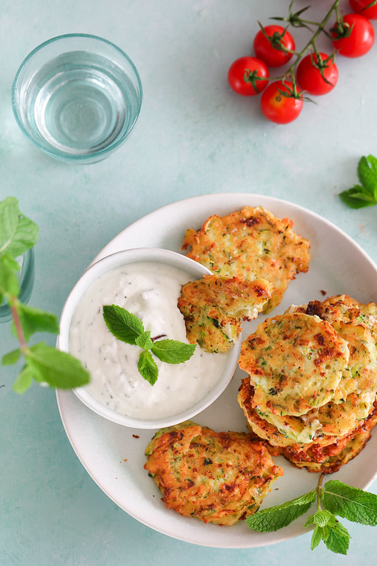 kolokithokeftedes galettes courgettes grecques