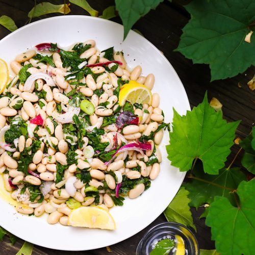 salade haricots blancs grecque