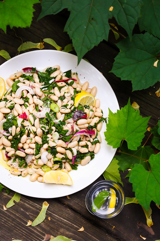 salade haricots blancs grecque