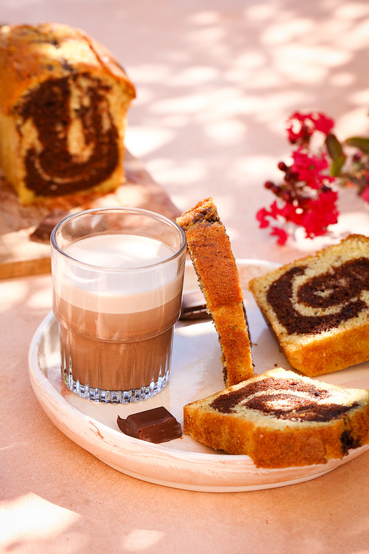 cake marbre yaourt recette