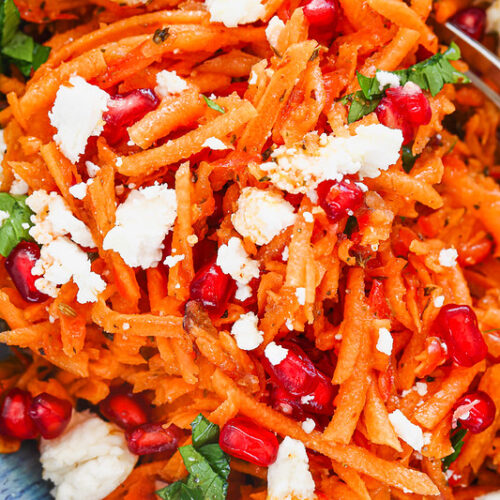salade carottes grenade chevre epices facile