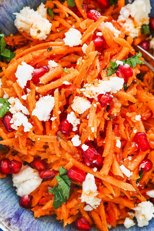 salade carottes grenade chevre epices facile